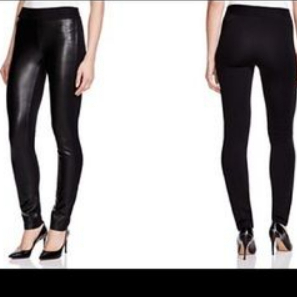 Michael Kors Front leather leggings size L